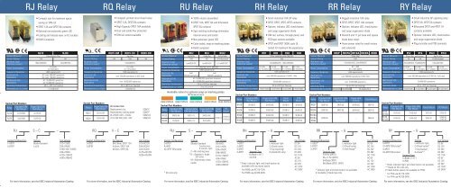 Relay selection guide 05a2 - Industrial Controls