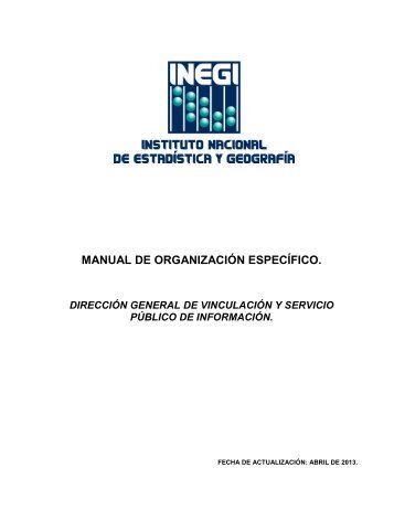 MANUAL DE ORGANIZACIÓN ESPECÍFICO.