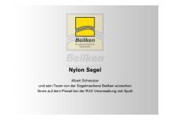 Nylon Segel - Regatten gewinnt man vor dem Wind - RVS Seeregatten