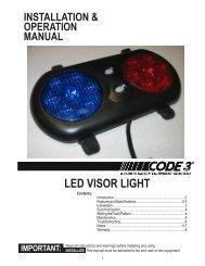 LED VISOR LIGHT - Code 3 Public Safety Equipment