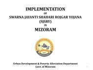 Implementation of Swarna Jayanti Shahari Rojgar Yojana (SJSRY)