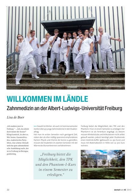 Zahnmedizin in Freiburg dentalfresh 02-13