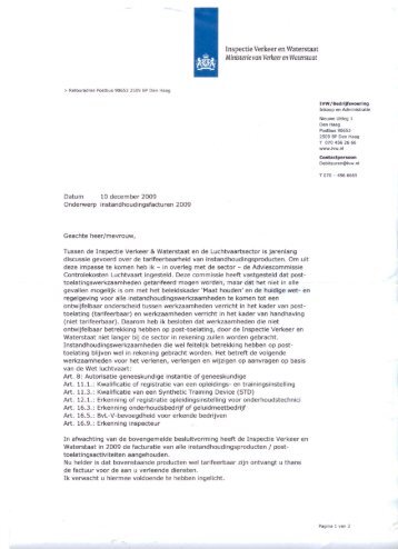 Voorbeeld Factuur 2009 met brief Breukhoven