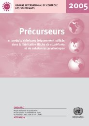 Précurseurs et produits chimiques fréquemment utilisés dans ... - INCB