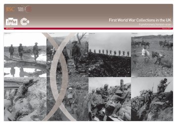 First World War Collections in the UK - JISC World War One ...