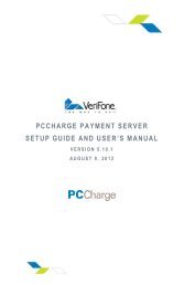 Payment Server Manual - VeriFone Support