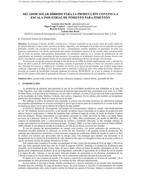 secador solar híbrido para la producción continua a escala ...