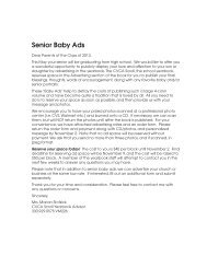 Senior Baby Ads - Cuyahoga Valley Christian Academy