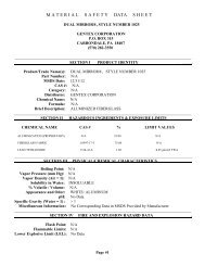 MSDS - Gentex Corporation