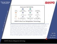 SANYO Ultra-Low Refrigeration Technology - Biomedical