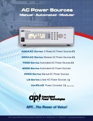 AC Power Sources AC Power Sources - Texinstrumentos.com.br