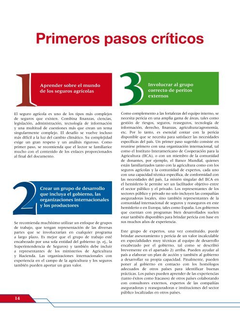 ElaboraciÃ³n de programas de seguros agrÃ­colas exitosos y ...