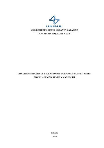 discursos midiáticos e identidades corporais conflitantes - Unisul