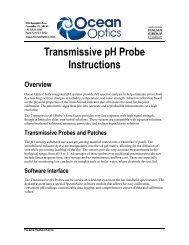 Transmissive pH Probe Instructions - Ocean Optics Sensors