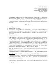 ACTA NÃMERO 26 Acta de SesiÃ³n Extraordinaria de Cabildo del ...