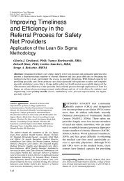 Improving timeliness and efficiency in the referral process for safety ...