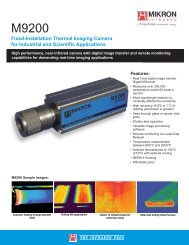 Pyrovision M9200 Data Sheet - Infrared camera sales and leasing