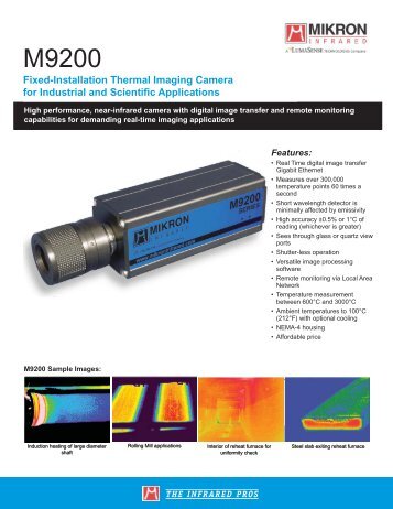 Pyrovision M9200 Data Sheet - Infrared camera sales and leasing