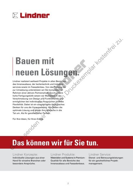 Die einzige Alternative zu Tageslicht. - Lindner Group