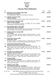 Wine list - Boisdale Shop