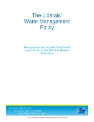 The Liberals' Water Management Policy - Liberal Party of Australia ...