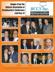 Images from the Ontario Association of Broadcasters Conference ...