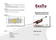 Montagevoorschrift voor Hollex Dual Station Unit Artikelcode - Exalto