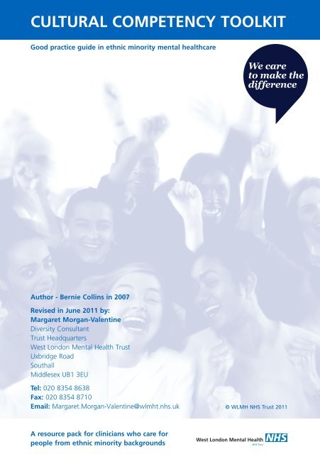 Cultural Competency Toolkit - West London Mental Health NHS Trust