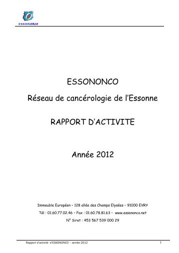 rapport activite 2012.pdf - Essononco