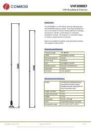 VHF3088EF - Comrod