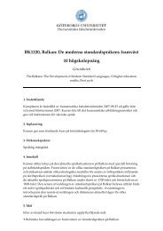 BK1220, Balkan: De moderna standardspråkens ... - Slaviska språk