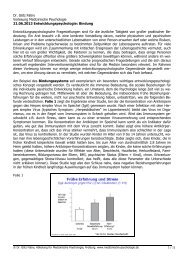 Dr. Götz Fabry Vorlesung Medizinische Psychologie 21.06.2013 ...