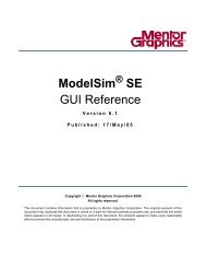 ModelSim SE GUI Reference - Parent Directory