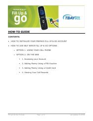 How To Initialize your Prepaid Fill Up & Go Account - Tbaytel