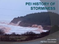 PEI History of Storminess - Atlantic Climate Adaptation Solutions