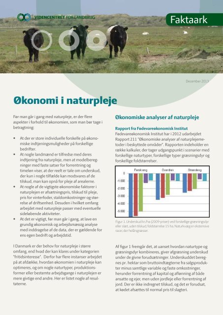 Økonomi i naturpleje Faktaark - LandbrugsInfo