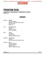 FRANCINE RUEL - Agence Goodwin