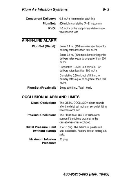 Abbott Hospira Plum A Plus and Plum A Plus 3 version 11.6 Infusion ...