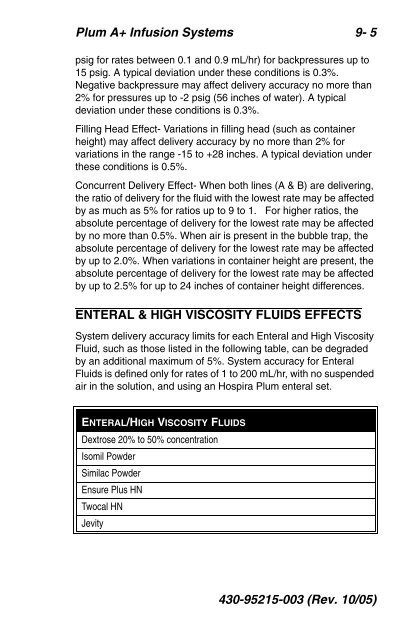 Abbott Hospira Plum A Plus and Plum A Plus 3 version 11.6 Infusion ...