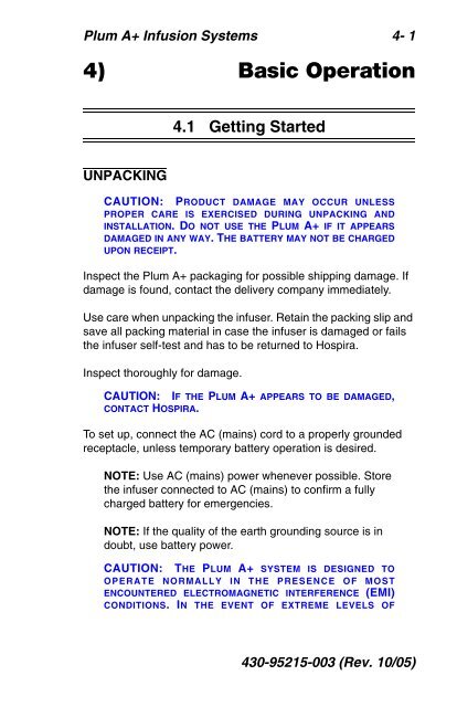 Abbott Hospira Plum A Plus and Plum A Plus 3 version 11.6 Infusion ...