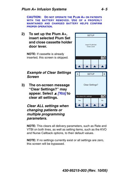 Abbott Hospira Plum A Plus and Plum A Plus 3 version 11.6 Infusion ...