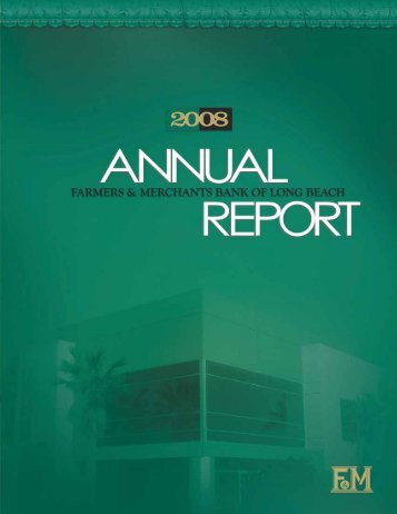 Farmers & Merchants Bank of LB 2008 Annual Report