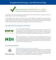 und RahmenvertrÃ¤ge - Steuerberaterverband eV KÃ¶ln