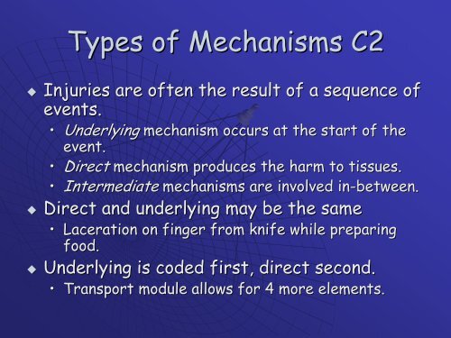 International Classification of the External Causes of Injury: ICECI