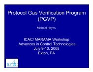 Importance of Protocol Gas Accuracy for Emissions ... - MARAMA