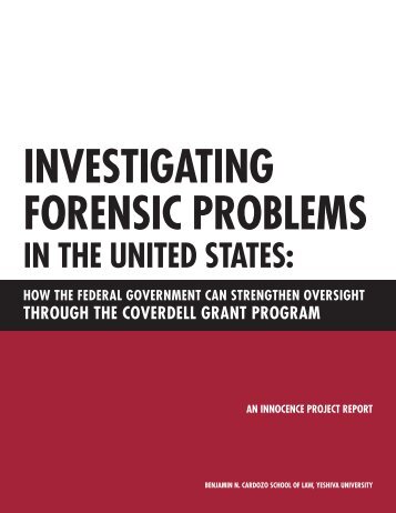 Investigating Forensic Problems in the United States