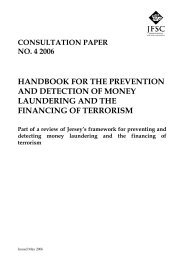 consultation paper - the Jersey Financial Services Commission