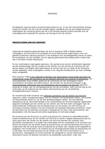 tweede periodieke rapport - Kinderrechtencommissariaat