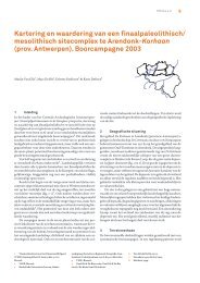 mesolithisch sitecomplex te Arendonk-Korhaan - OAR - Onroerend ...