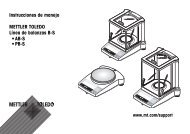 Instrucciones de manejo Línea de balanzas B-S AB-S, PB-S